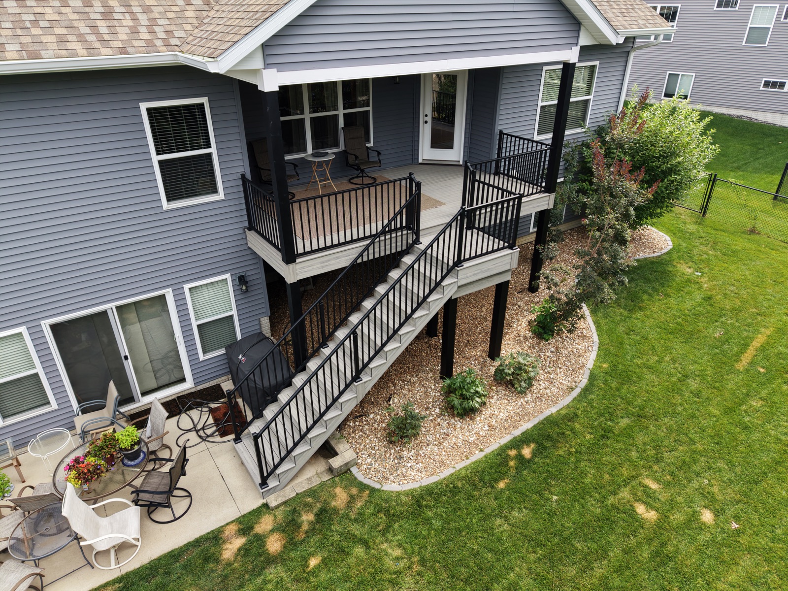 Completed deck in North Liberty